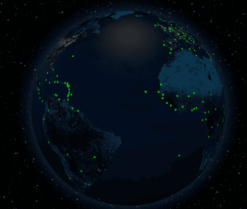 Interactive Globe Preview